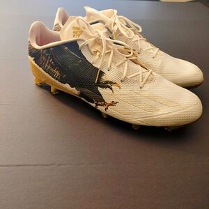 Adidas Adizero Men’s Size 17 5-Star 5.0 Uncaged Eagle  Football Cleats Gold EUC